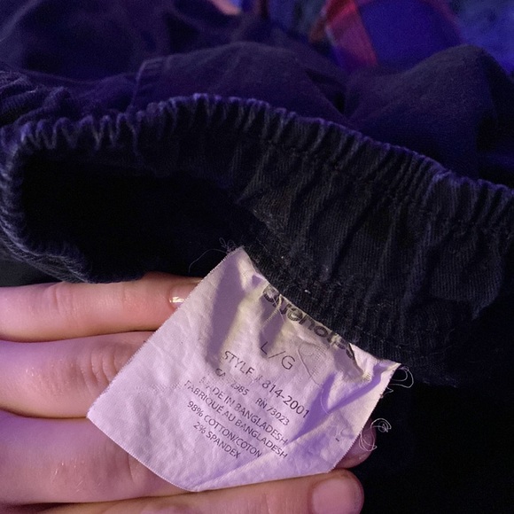 Men 98%cotton, 2%spandex, black joggers - Picture 3 of 3